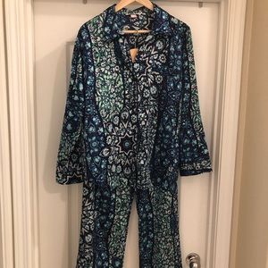 Victoria’s Secret silky pajamas.